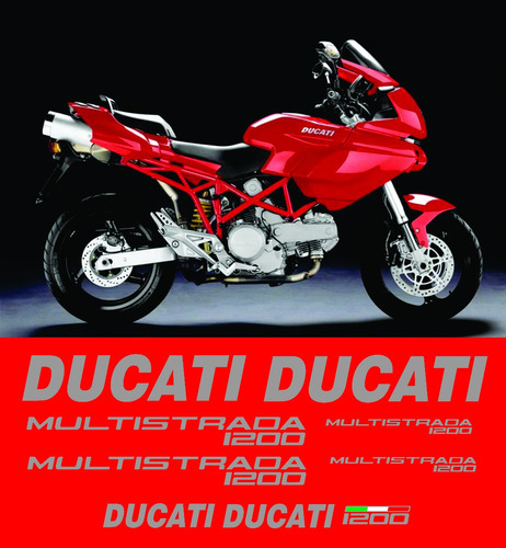 Kit Adesivos Compativel Multistrada 1200 Dctmu12003