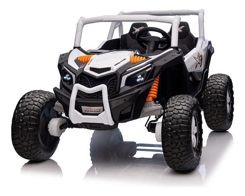 Vehículo P/niños Estilo Rzr; 4x4, 24 V; Blanco