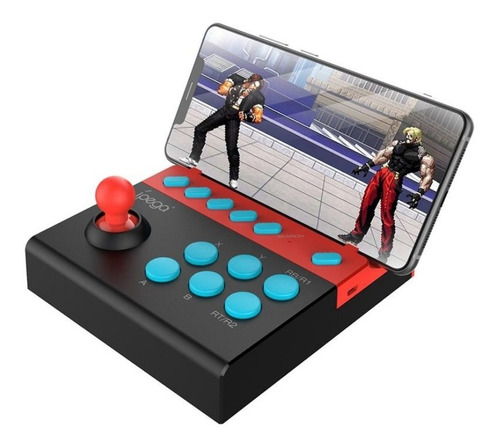 Joystick Gamepad Retro Bluetooth Ipega Arcade Para Celular Color Negro