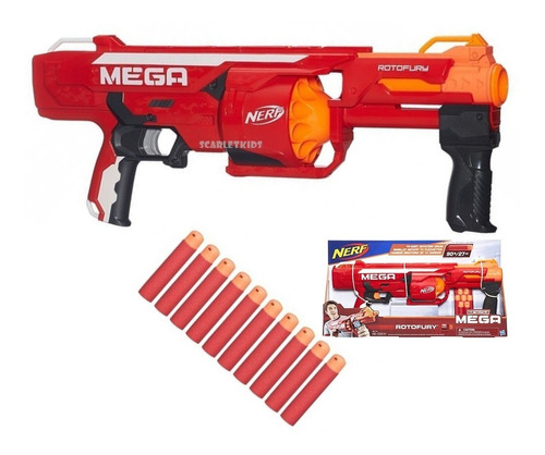 Nerf N-strike Mega Rotofury + 10 Dardos Hasbro Original