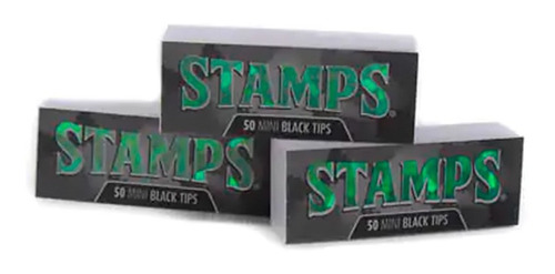 Filtros Tips Stamps Mini Black 50u - Up Growshop