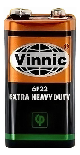 Bateria Carbon 9v Vinnic Sum9v 6f22 V9vc