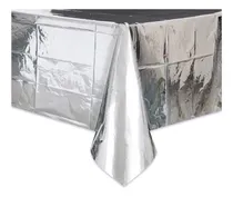 Comprar Mantel Papel Metalizado Rectangular Plateado Decoracion Liso Color Plataedo Plateado Metalizado Liso