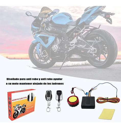 Alarma Antirrobo Moto Encendido Con Distancia Control Remoto