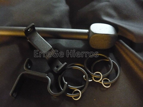 Accesorios Hierro Cortinas Barrales Kit 2.50mt