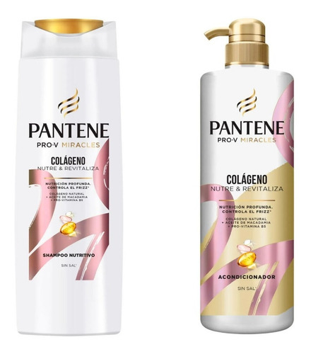 Pack Pantene Colageno Shampoo 510ml Y Acondicionador 510ml