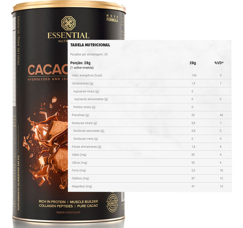 Kit 2x Cacao Whey Proteína - (60 Doses - 2 Meses) - Oferta