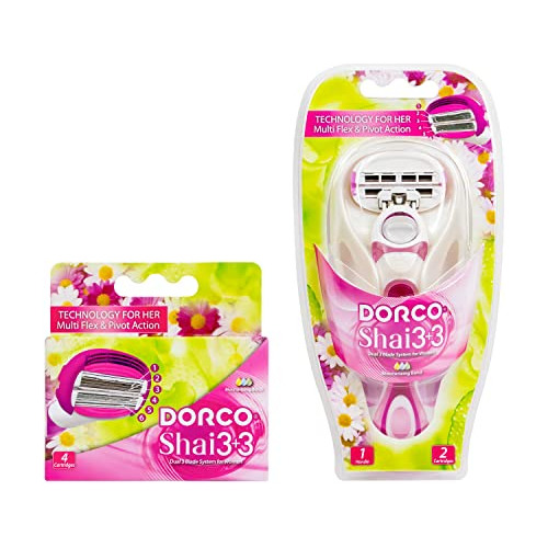 Dorco Shai 6 - Sistema De Afeitado De Seis Hojas - Pack De