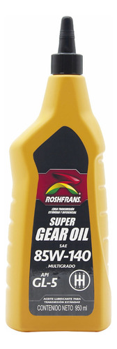 Aceite De Transmisión Estandar 85w140 950 Ml Roshfrans