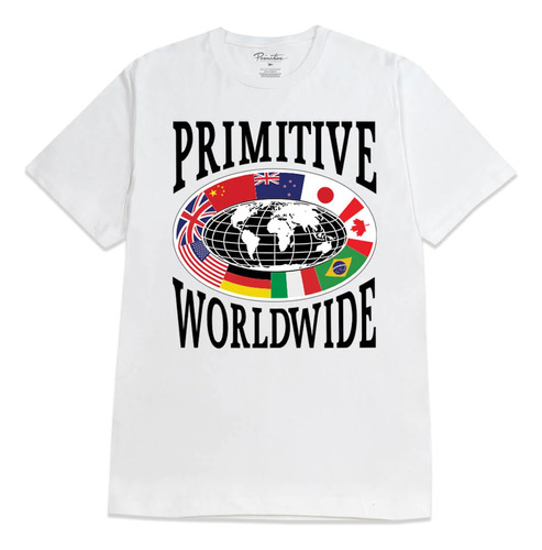 Polera Primitive Modelo Traveler White