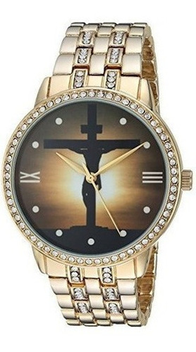 Ewatchfactory Ew Jesus Cruz Rnd Aleacion De Metal Y De Cuarz