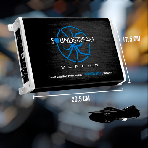 Amplificador 1ch Mono Block Clase D 1600w Soundstream Veneno