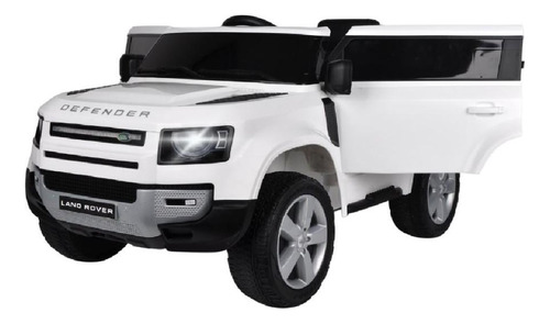 Carrito eléctrico para niños Land Rover Control 12v Importway, color blanco