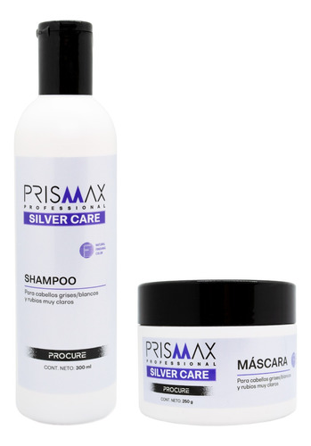 Prismax Silver Care Kit Shampoo + Máscara Matizadora Chico