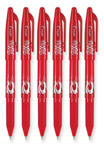 Pilot Frixion Ball 0.7mm Erasable Gel Pens, Fine Point, Red