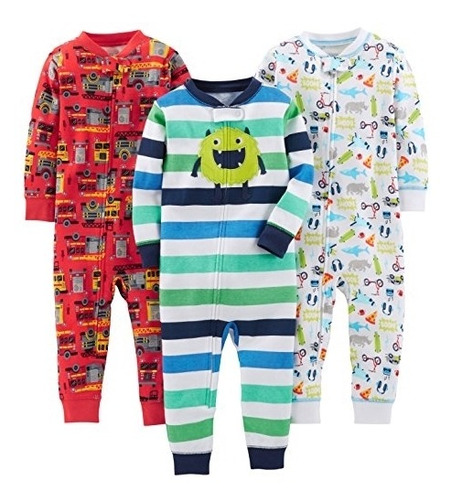 Ropa Para Bebe Paquete De 3 Pijamas Para Dormir Talla 24m