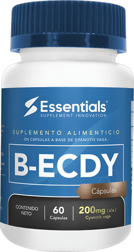 Essentials B-ecdysterone 90% 200mg - 60 Capsulas Sabor Sin sabor