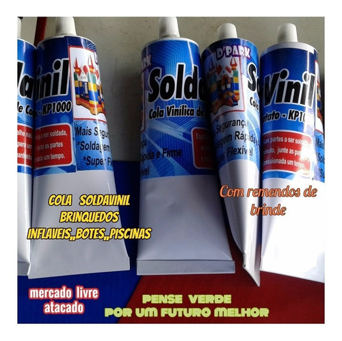 Cola Para Caiaque Inflavél Soldavinil Bisnaga 300ml+brinde