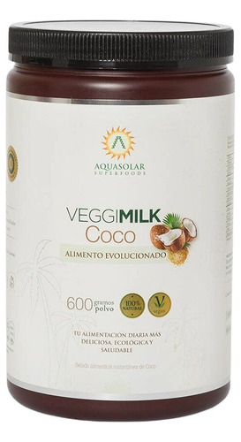 Veggi Milk Coco 600 Gr Aquasolar - Aldea Nativa