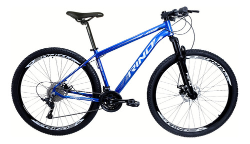 Bicicleta Aro 29 Rino New Atacama Cubo Cassete K7 11/36 24v Cor Azul Tamanho Do Quadro 19