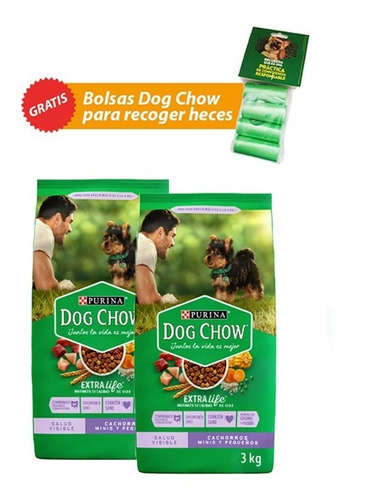 Comida Para Perro Dog Chow Cachorros Minis Y Pequeños 3kg