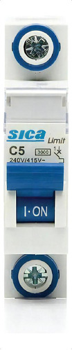 Llave Termica Unipolar Sica 5a / 10a / 15a / 20a / 25a / 32a Voltaje Nominal 220v Color - Corriente Nominal 32 A