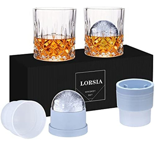 Whisky Rocks Glass, Juego De 4 (2 Vasos De Whisky De Cristal