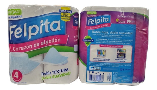 Papel Higienico Felpita Doble Hoja 4x20 Mts X 10 Packs