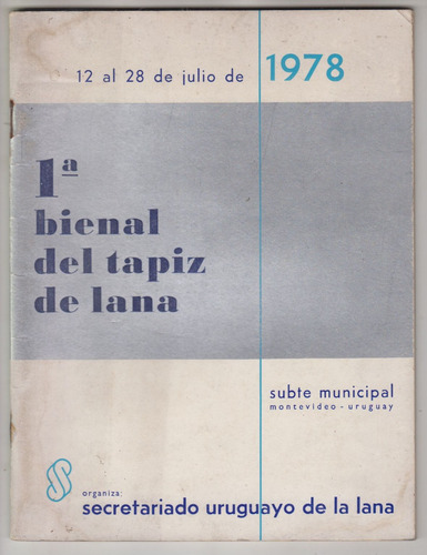 1978 1a Bienal Del Tapiz De Lana Montevideo Cecilia Brugnini