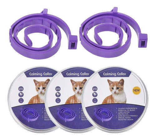 5 Piezas Collar Calmante Gatos Ajustable Calma Collar Relaja