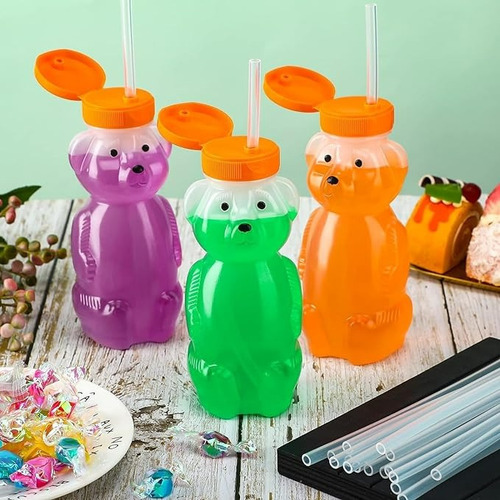 Copo De Bebê De 3 Unidades, Garrafas Em Forma De Urso Com