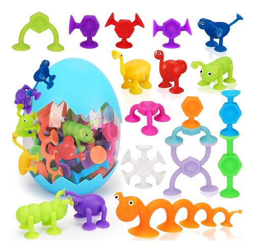 35 Pcs Squigs Toy De Taza De Succion Juguetes Bath Toys Sens