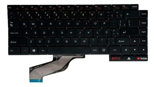 Teclado Positivo Motion Red Q232b Q464b I341tb Português Br