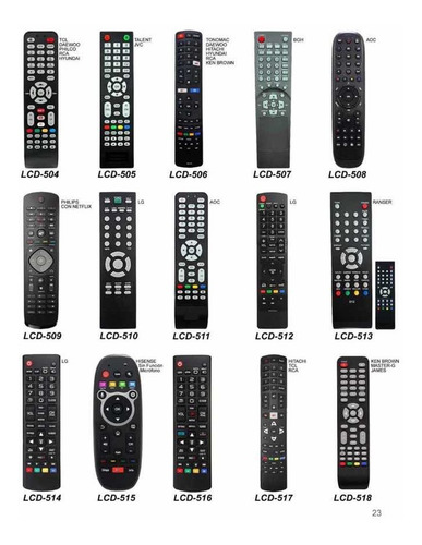 Control Remoto Tv Lcd Led Smart Todas Las Marcas Y Modelos
