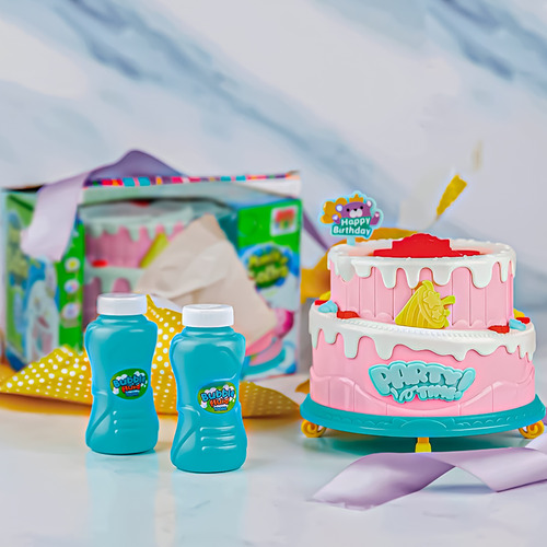 Imagem 7 de 10 de Máquina De Fazer Bolhas De Sabão Bolo De Aniversário Som Luz