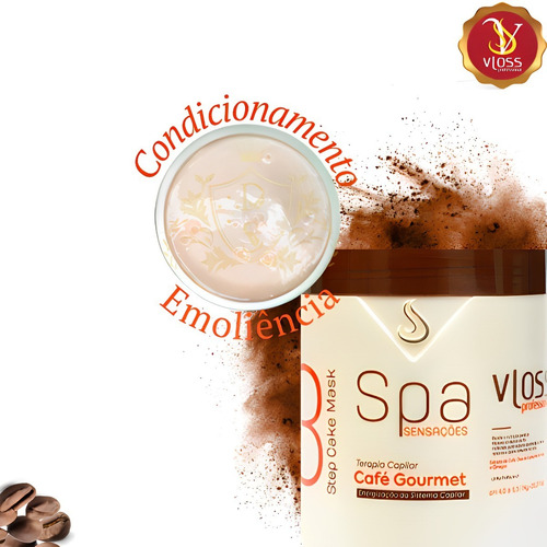 Vloss Café Natural Máscara Pure Vitamin Nutrição Hidratação