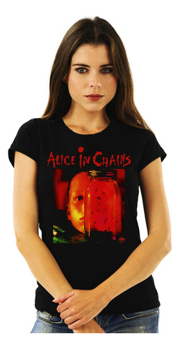 Polera Mujer Alice In Chains Jar Of Flies Rock Impresión Dir