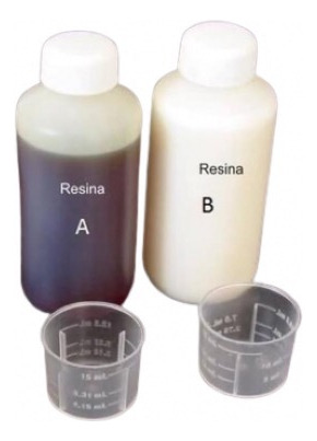 Resina Poliuretano Ab A 125ml + B 125ml Total 250ml Marfil