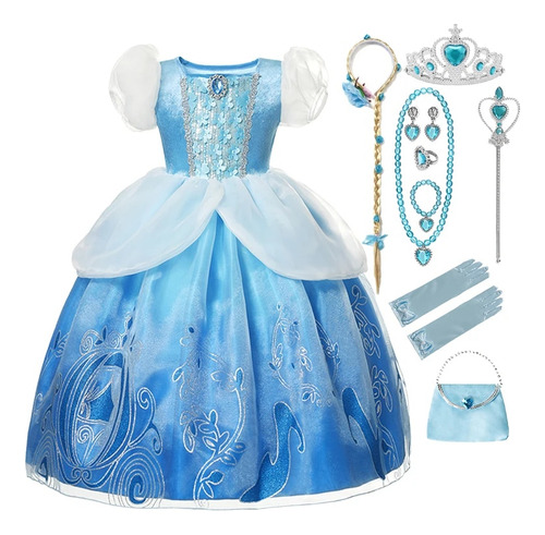 Vestido De Princesa Para Niña  Carnival Hoween Kids