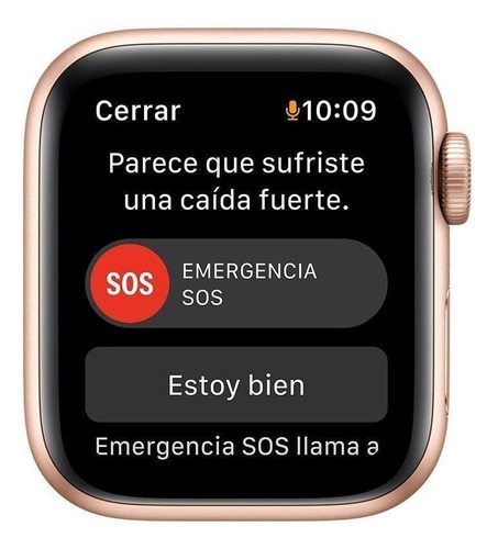 Imagen 5 de 7 de Apple Watch SE (GPS, 40mm) - Caja de aluminio color dorado - Correa deportiva Blanco estelar