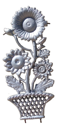 Figura Para Herreria Adorno Flores Girasoles Aluminio 