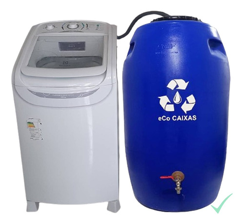 Eco Caixa 240l Bombona Cisterna Tambor 200 Litros Tonel