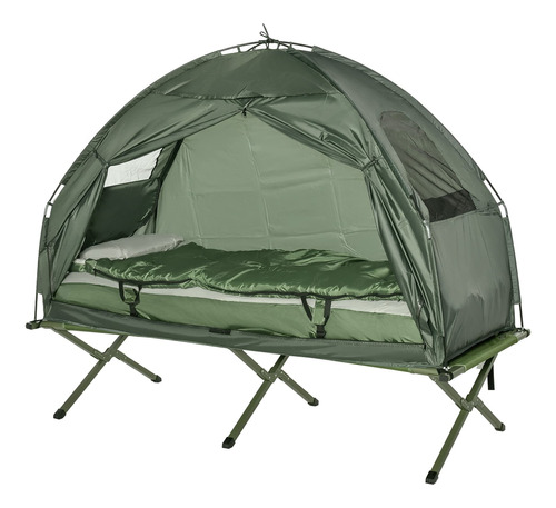 Outsunny Carpa Port Atil Compacta Catre Para Camping Bolsa