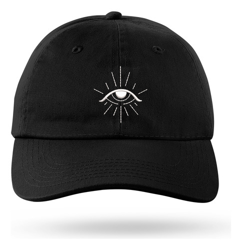 Gorra Bordada Visera Ojo Magico Simbolo Magia Lineas