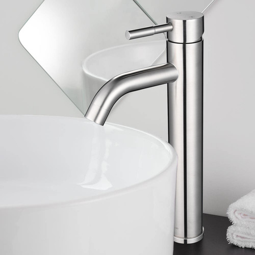 Llave Mezcladora Monomando Metal Cromada Lavabo Con Manguera Acabado Cromado Color Cromado