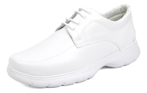 Zapato Hombre Uso Clínico Piel De Seda 4010 Blanco 22-29