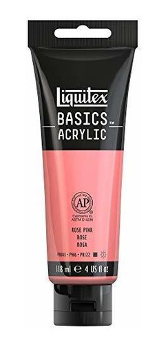 Pintura Acrílica Liquitex Basics, Tubo De 4 Oz, Rosa Rosa