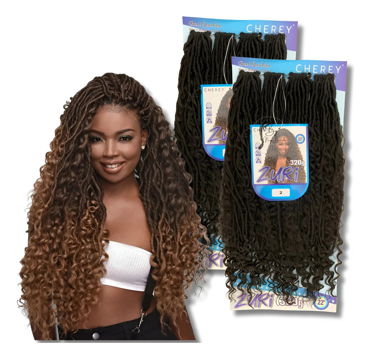 Cabelo Zuri Crochet Braid 320g 55 Cm Cor T1b/27 | Parcelamento sem
