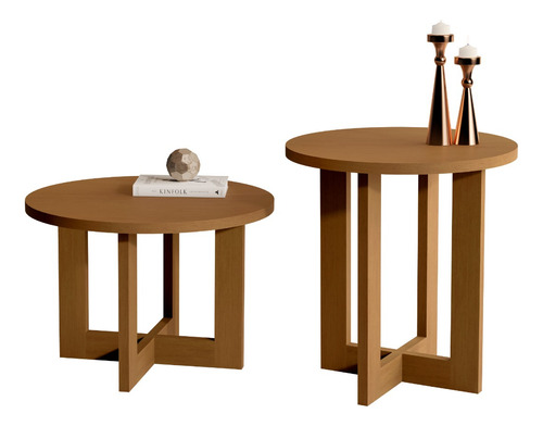 Mesa Lateral Be Caramelo - Be Design