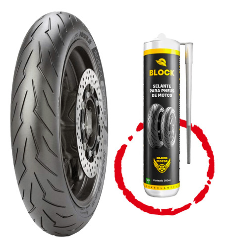 Pneu 110/70-14 Diablo Rosso Scooter Pirelli + Vacina